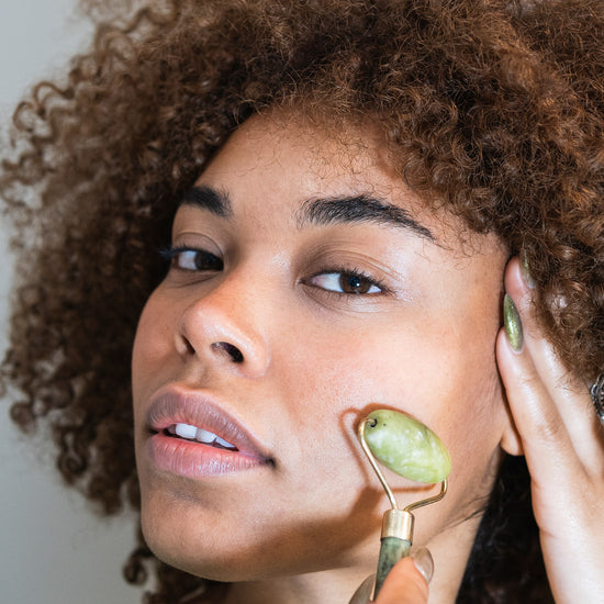 Natural Jade Roller Face + Natural Stone Body Neck